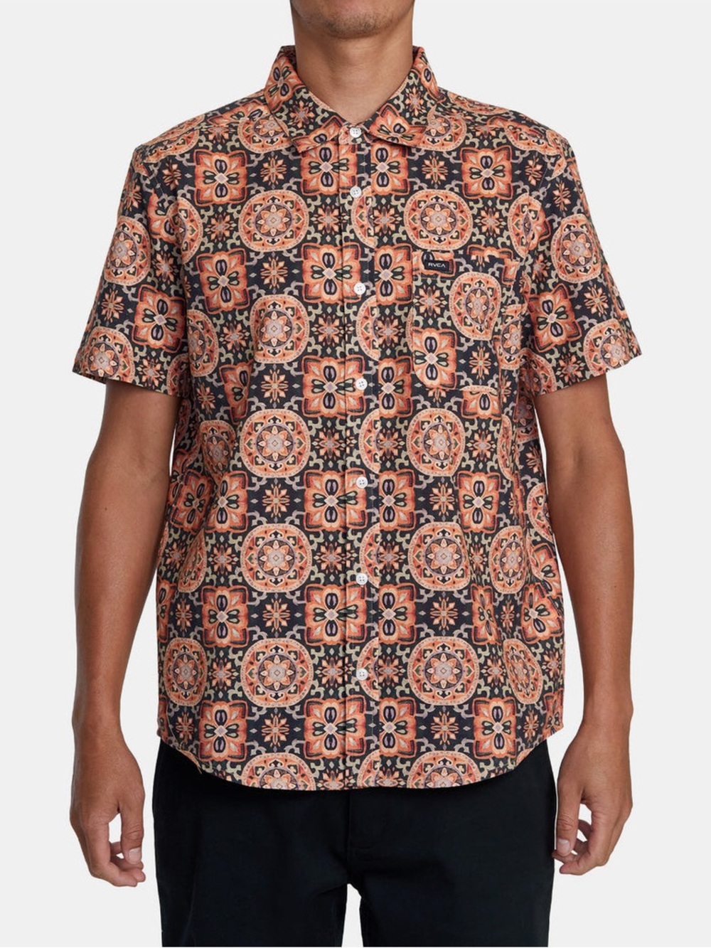 RVCA Rvgazi Mens Button Up Shirt size XL